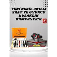 7 Kordonlu Akıllı Saat Ve Kulaklığı Bluetooth Bağlantılı Android Ve İos Uyumlu