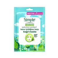 Simple Kind To Skin Hassas Ciltlere Uygun Hava Kirliliğine Karşı Vitamin İçeren Kağıt Maske 21ML