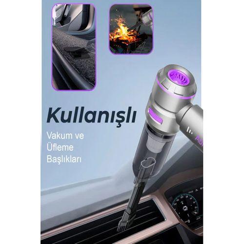 Kablosuz Taşınabilir Araç İçi El Süpürgesi 17000pa Güçlü Vakum 4’ü 1 Arada Çok Amaçlı Temizlik