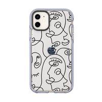 iPhone 12 Mini Face Art Desenli Candy Bumper Silikonlu Telefon Kılıfı