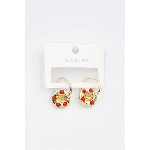 Halka Küpe - Kırmızı