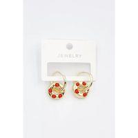 Halka Küpe - Kırmızı