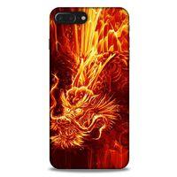 Apple Iphone 8 Plus Kılıf Dragons (12) Koruyucu Silikon Ateş Ejderhası
