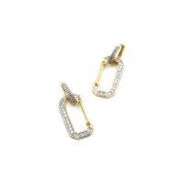 Taşlı Vip Küpe - Altın