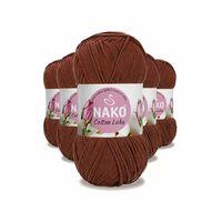 5 Adet Cotton Lüks Yelek Tunik Kazak Bluz Hırka İpi Yünü Kızıl Kahve 97556