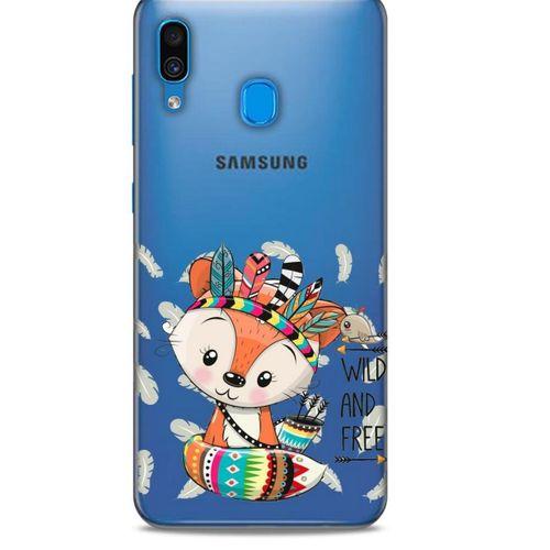 Zoologix (49) Samsung Galaxy A30 Şeffaf Kılıf Silikon Desenli