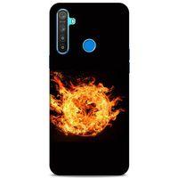 Lopard Oppo Realme 5i Uyumlu Kılıf FireX (31) TPU Kılıf Fireball