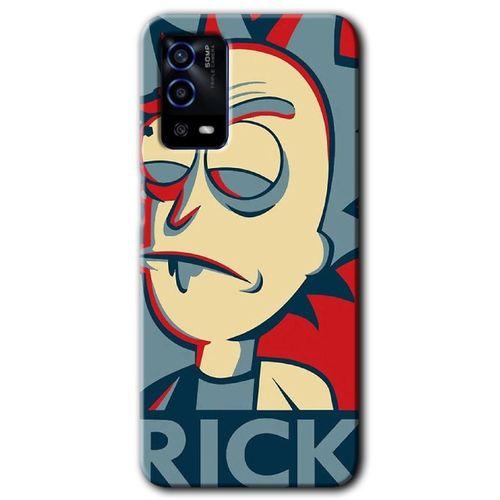 Oppo A55 Kılıf HD Desen Baskılı Arka Kapak + Temperli Cam - Rick News