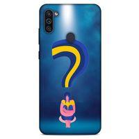 Samsung Galaxy M11 Kılıf Depresyon (12) Koruyucu Silikon Kırmızı Bordo