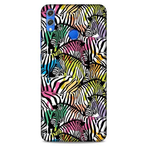 Animax Colorful Zebra Huawei Honor 8x Kılıf Desenli Silikon