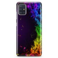 Samsung Galaxy A51 Kılıf Prizma Arka Kapak Koruma Desenli Full Koruyucu