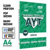 2027 YKS-AYT MEBİ-OGM Kimya Özgün Tarama Testleri Kitabı A4 Boyut Renkli Görsel BASKI ÜCRETİ