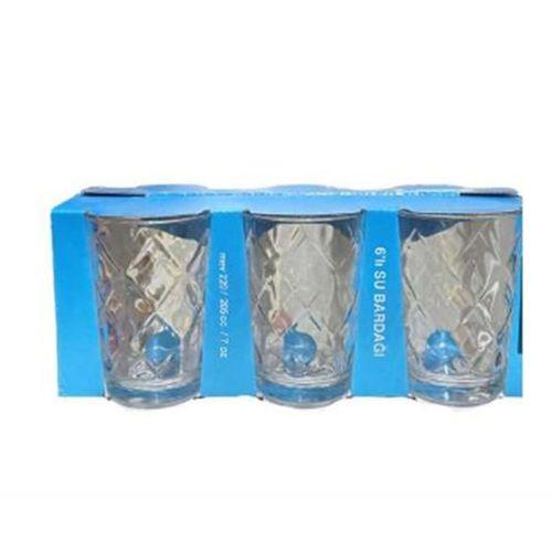 Cam Altılı Su,Meşrubat Bardağı Ve Duvar Monte Bardak Kurutmalık Set