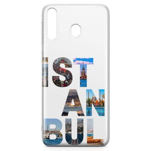 Samsung Galaxy M30 Kılıf İstanbul Gezi Arka Kapak Koruma Desenli Full Koruyucu
