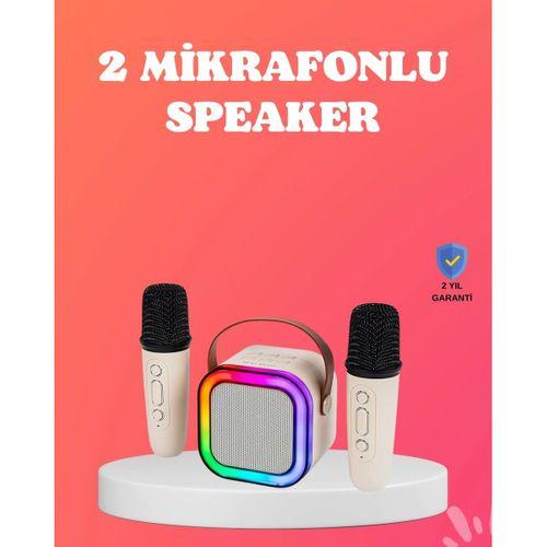 Bluetooth 5.0 Destekli Kablosuz Karaoke Hoparlör