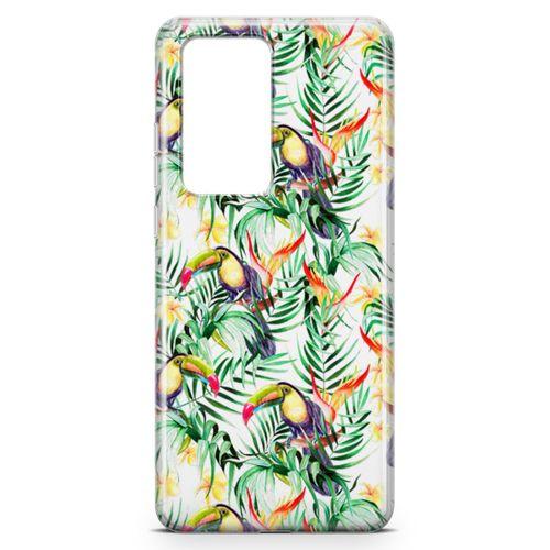Huawei P40 Pro Kılıf Tropika Arka Kapak Koruma Desenli Full Koruyucu