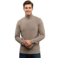 Erkek Yarım Balıkçı Kazak Triko Klasik Kalıp 5240B BGL-ST04856