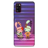 Samsung Galaxy A41 Kılıf FunnyMaX (4) Koruma Kılıfı Mor Pembe