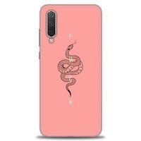 Xiaomi Mi 9 SE Kılıf HD Baskılı Kılıf - Pembe Yılan + Tam Ekran Koruyucu