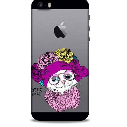 Zoologix (45) Apple Iphone 5S Şeffaf Kılıf Silikon Desenli