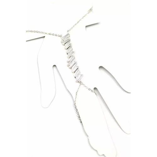 Taşlı Şahmeran Bileklik - Gümüş