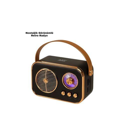 Vintage Bluetooth Radyo – Tf Kart Ve Fm Destekli Taşınabilir Nostaljik Model
