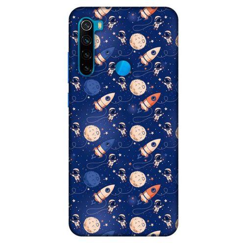 Xiaomi Redmi Note 8 Uyumlu Kılıf Mavi Delisi (30) Silicone Case Galaksi