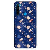 Xiaomi Redmi Note 8 Uyumlu Kılıf Mavi Delisi (30) Silicone Case Galaksi
