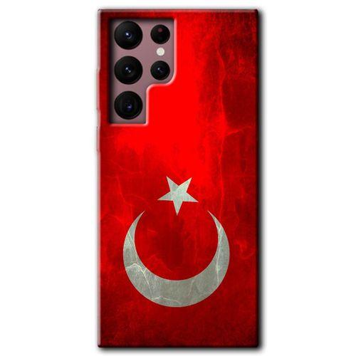 Potkal Hediye Fabrikası Samsung Galaxy S22 Ultra HD Baskılı Kılıf + 9D Tam Ekran Koruyucu - Albayrak