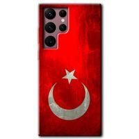 Potkal Hediye Fabrikası Samsung Galaxy S22 Ultra HD Baskılı Kılıf + 9D Tam Ekran Koruyucu - Albayrak