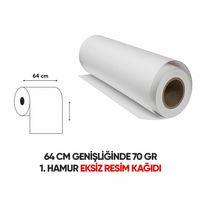 Garantili Eksiz Resim Kağıdı 70 gr 64 cm 10-12 metre uzunluğunda Tek Rulo Paket