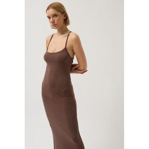 İnce Askılı Maxi Elbise