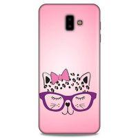 Lopard Samsung Galaxy J6 Plus Uyumlu Kılıf Kediler (12) Koruyucu Silikon Kurdelalı