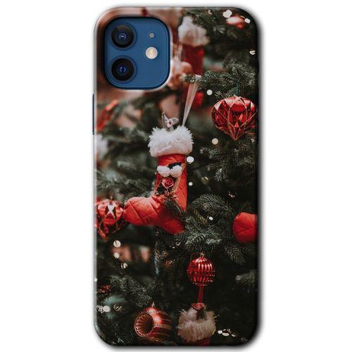 MRCİLETİSİM iPhone 12 Kılıf HD Desen Baskılı Arka Kapak + Mat Kobra Cam - Happy New Year