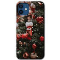 MRCİLETİSİM iPhone 12 Kılıf HD Desen Baskılı Arka Kapak + Mat Kobra Cam - Happy New Year