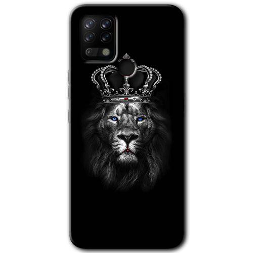 Tecno Pova HD Baskılı Kılıf + 9D Tam Ekran Koruyucu - King Lion