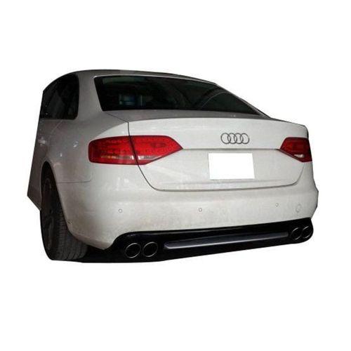 Audi A4 Uyumlu B8 2008 - 2012 S4 Arka Tampon Eki - Difüzör ( Plastik)