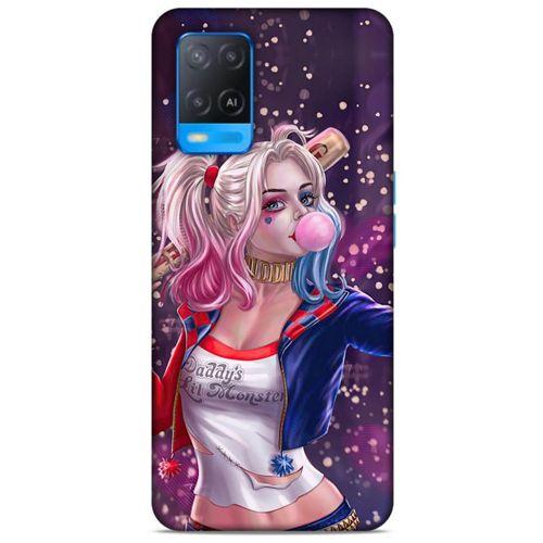 Oppo A54 4G Uyumlu Kılıf Harley Quinn (3) Kapak Mor