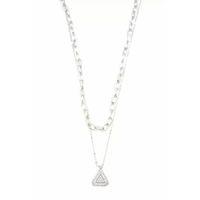 Çoklu Üçgen Kolye - Gümüş
