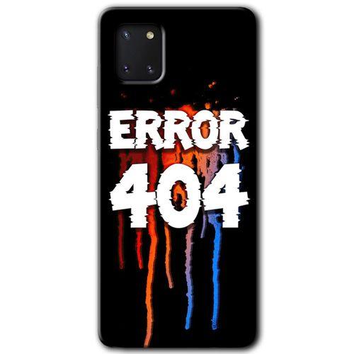 Samsung Galaxy Note 10 Lite Kılıf Baskılı Kapak - 404 Error +Tam Ekran Koruyucu