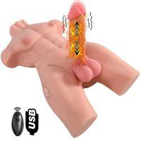 Henry - Manyetik Şarjlı Kumandalı Isıtmalı Titreşimli İleri Geri Hareketli Penisli Erkek Manken 6.2 KG