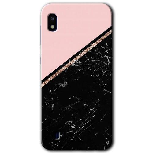Potkal Hediye Fabrikası Samsung Galaxy A10 Kılıf HD Desen Baskılı Arka Kapak - Yarım Mermer