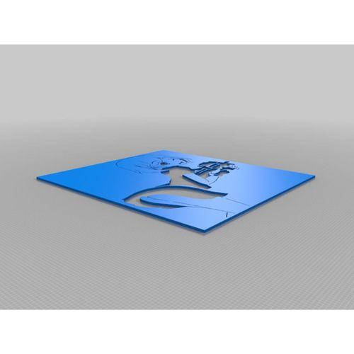 Anime Silah Kız Şablonu 4 (Bu ürün Sadece Plastik parçadır - Almadan Önce Soru Sorabilirsiniz)