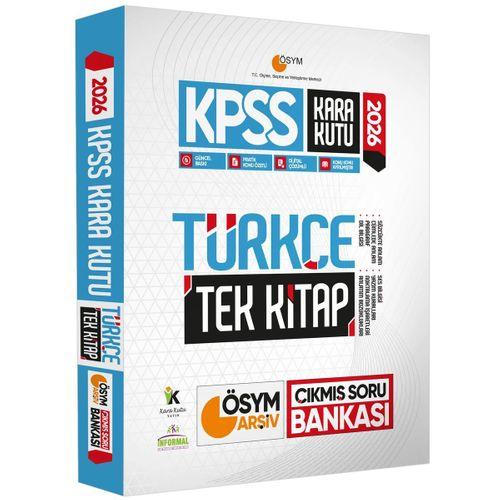 ÖN SİPARİŞ-2026 KPSS Kara Kutu GY-GK TEKli Kitap EKONOMİK Set Çıkmış Soru Bankası Konu Özetli Dijital Çözümlü