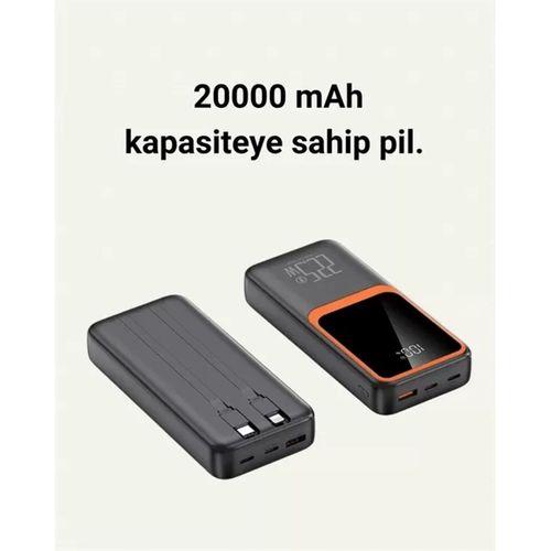 20000 Mah Taşınabilir Powerbank | Çok Kablolu, Hızlı Şarj Destekli (22.5w)