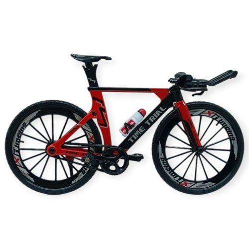 Model Araçlar -1/10 Metal Yarış Bisikleti 18 cm - Kırmızı