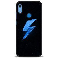 Huawei Y6S Kılıf HD Baskılı Kılıf - Mavi Şimşek + Tam Ekran Koruyucu