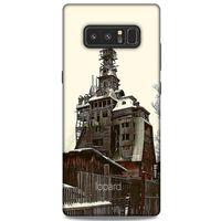 Samsung Galaxy Note 8 Kılıf Dünya Mimarisi (40) Fit Silikon Kılıf Wooden Gagster House