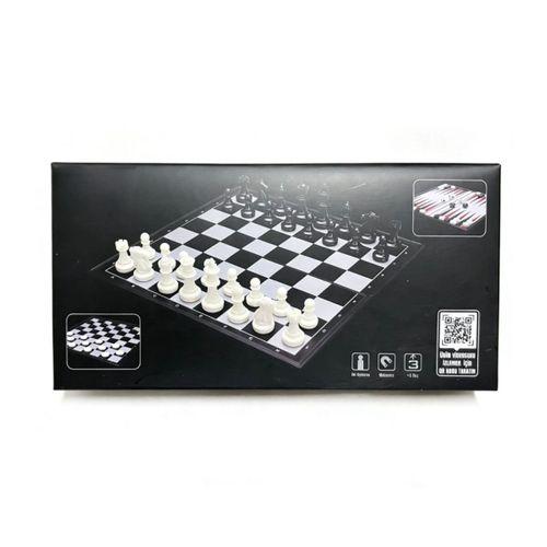 VRD10665 KATLANABİLİR SATRANC TAVLA VE DAMA SETİ