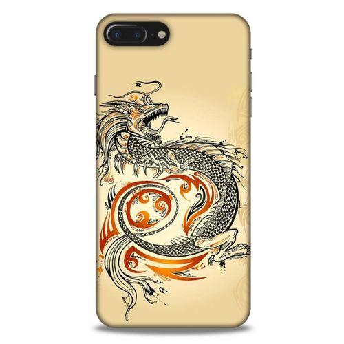 Apple Iphone 7 Plus Kılıf Dragons (27) Tasarımlı Kılıf Siyah Ejderha Dövmesi